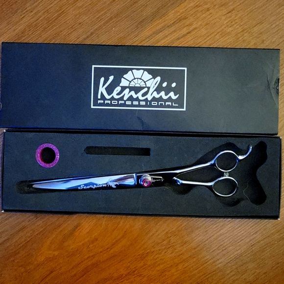 Kenchii Dog Kenchii Scorpion 9 Curved Dog Grooming Scissors Shears